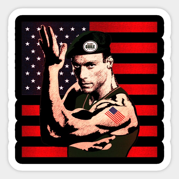 American vandamme Sticker by Naz X